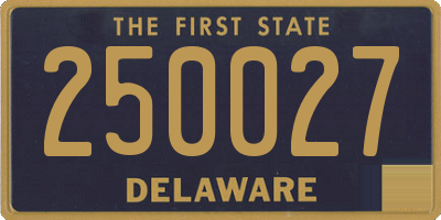DE license plate 250027