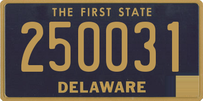 DE license plate 250031
