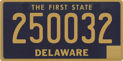 DE license plate 250032