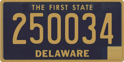DE license plate 250034
