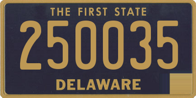 DE license plate 250035