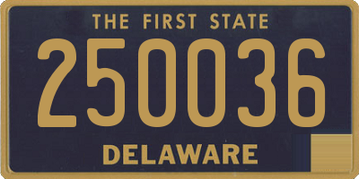 DE license plate 250036