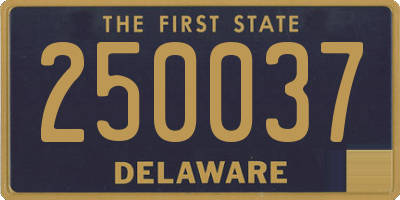 DE license plate 250037