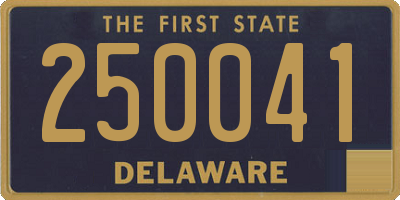 DE license plate 250041