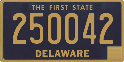 DE license plate 250042