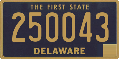 DE license plate 250043
