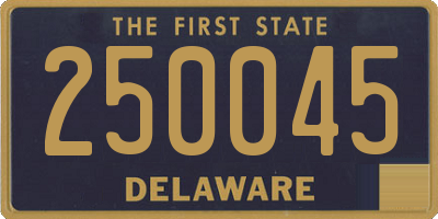DE license plate 250045