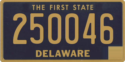 DE license plate 250046