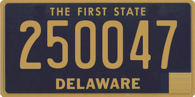 DE license plate 250047