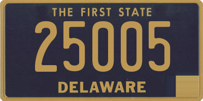 DE license plate 25005