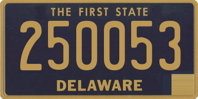 DE license plate 250053