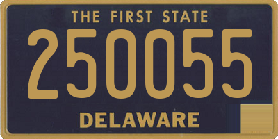 DE license plate 250055