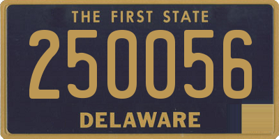DE license plate 250056