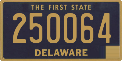DE license plate 250064