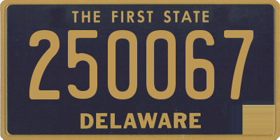 DE license plate 250067