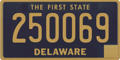 DE license plate 250069