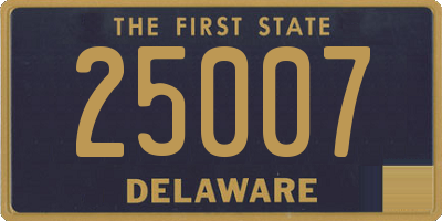 DE license plate 25007