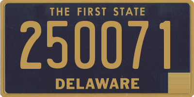 DE license plate 250071
