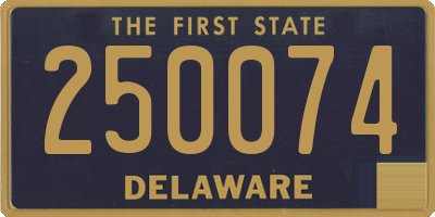 DE license plate 250074