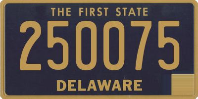 DE license plate 250075