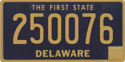 DE license plate 250076
