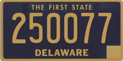 DE license plate 250077
