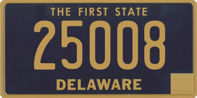 DE license plate 25008