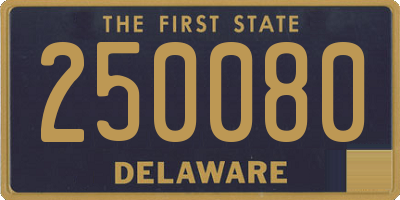 DE license plate 250080