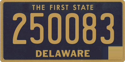 DE license plate 250083