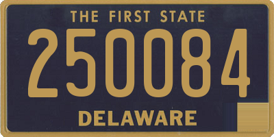 DE license plate 250084