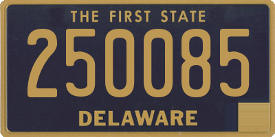 DE license plate 250085