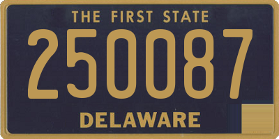 DE license plate 250087