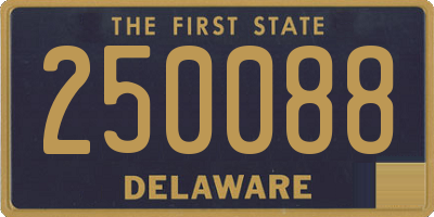DE license plate 250088