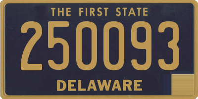 DE license plate 250093