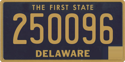 DE license plate 250096