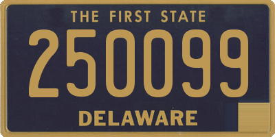 DE license plate 250099