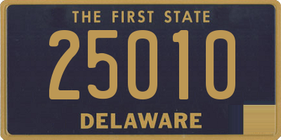 DE license plate 25010