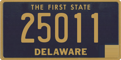 DE license plate 25011