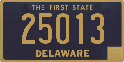 DE license plate 25013