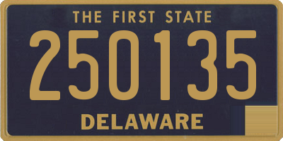 DE license plate 250135