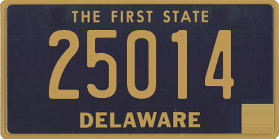 DE license plate 25014