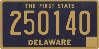DE license plate 250140
