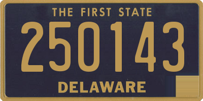 DE license plate 250143