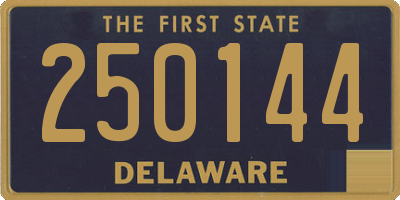 DE license plate 250144