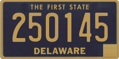 DE license plate 250145
