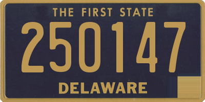 DE license plate 250147