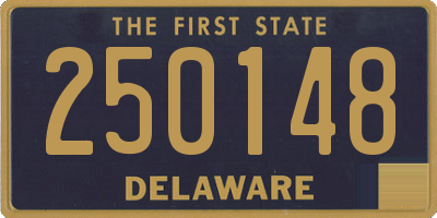 DE license plate 250148