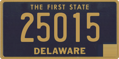 DE license plate 25015