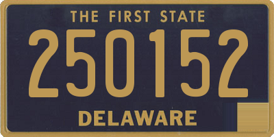 DE license plate 250152