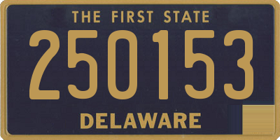 DE license plate 250153